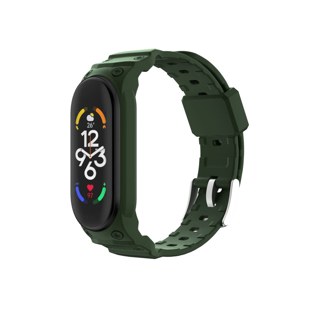 para Xiaomi MI Band 7/6/5 Funda protectora de silicona suave Banda Correa Pulsera Cubierta