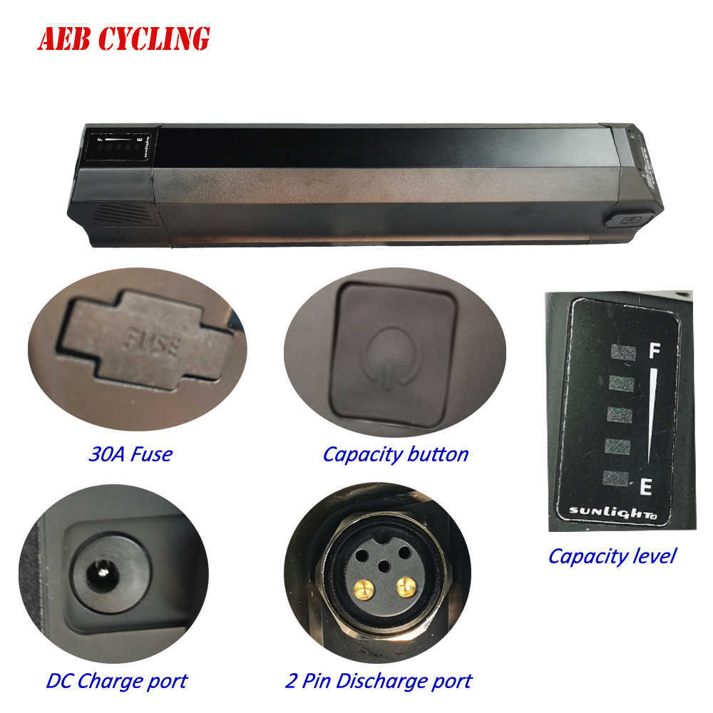 Li-Ion 36V 13Ah 36V 14,5Ah 36V 16Ah 36V 17,5Ah Lankeleisi Batterie SSE-059 SUNLIGHT- Für XC4000 500W