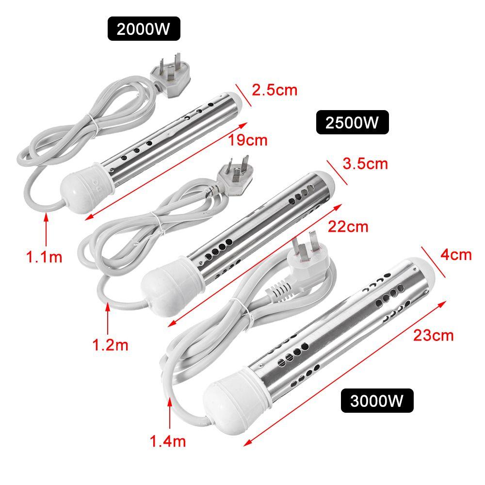 Aquecedores de 3000W aquecedor de imersão Aquecedor de água elétrica Aquecedor submersível portátil Bucket Build para a casa de água para casa para casa para casa