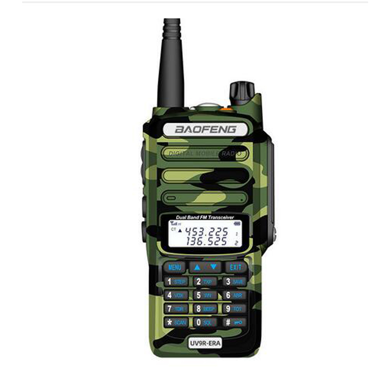 Baofeng uv9r-era walkie talkie 18w 128 kanal 9500mAh batteri VHF UHF handhållen tvåvägsradio för utomhus vandringsprot SOS