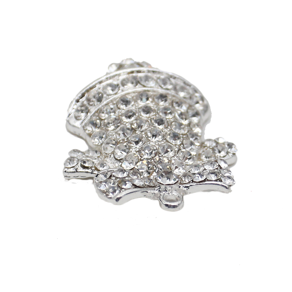 Cristal Jingle Bell Forme Pendentif Strass De Noël Vacances Charme Pendentifs Pour Collier