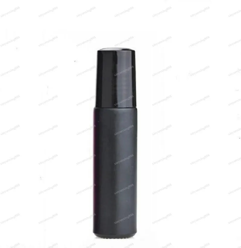 10ml 1/3oz Black Fragrances ROLL ON VERRE BOUTEILLE HUILE ESSENTIELLE Roller Métal