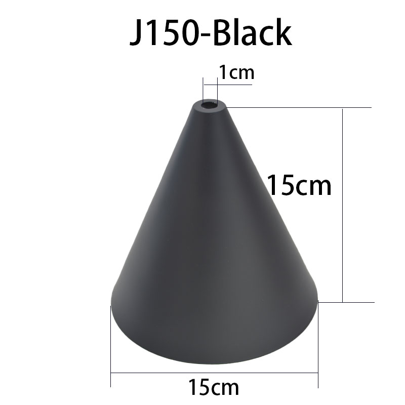 150mm 매달려 램프 샤워드 펜던트 천장 조명 검은 도크 쉐이드 커버 테이블 테이블 램프 흰색 회색 검은 스포트라이트 갓