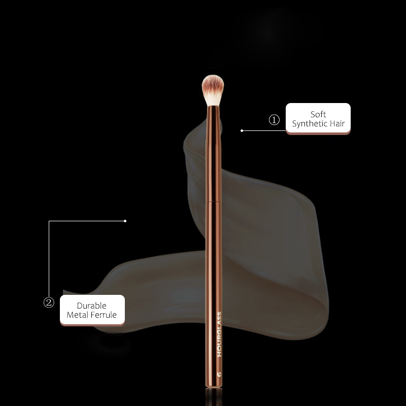 فرشاة مكياج خلاط مدببة الساعة الرملية 6 - نقاش ناعم الشعر الاصطناعية ، مزج ظلال الكنتور ،