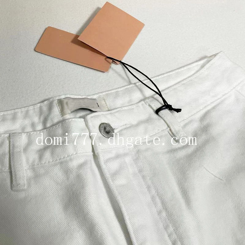 レターロゴステッカー女性のデニムショーツとズボンスカートS M Lを備えた高品質のファッションポケット