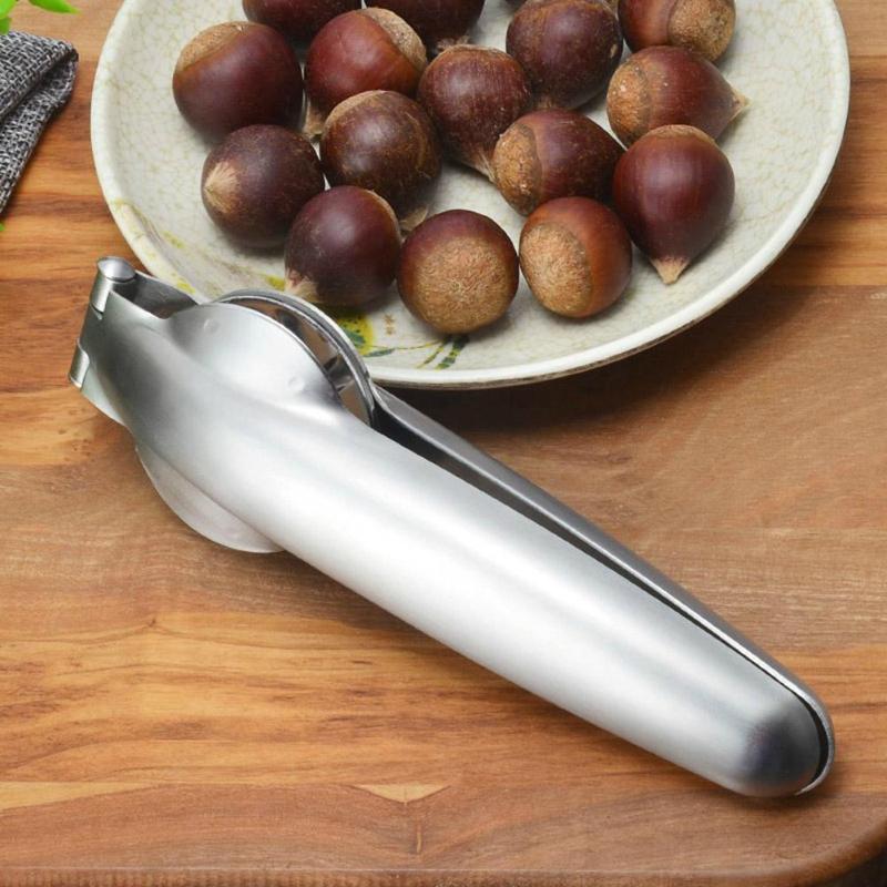Stainless Steel 2 in 1 Quick Chestnut Clip Walnut Pliers Metal NutCracker Sheller Nut Opener Kitchen Tools Cutter Gadgets