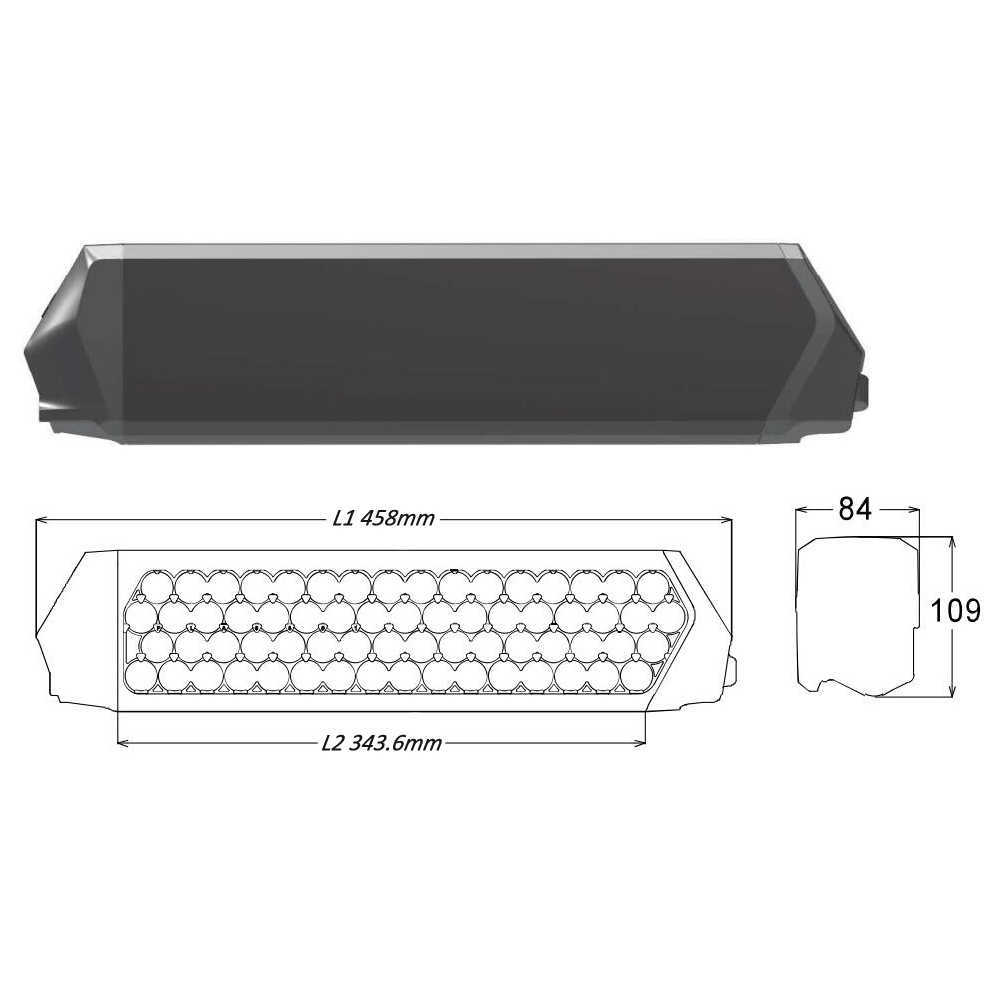 Reention Dorado ID 21700 EBIKE BATTERY PACK 60V 20AH 500W 750W 1000W 1000W 1500WサイドリリースバッテリーM500/M600モーター