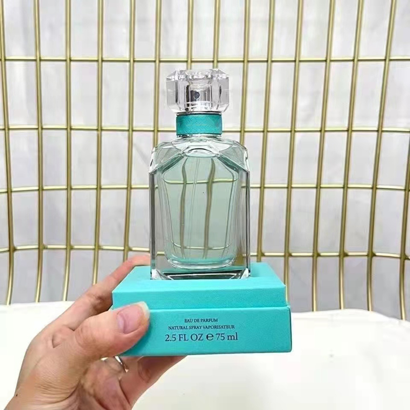 Fragrância de perfume de colônia de grife para mulher para mulher ouro 75ml Diamond Bottle Parfum Durning During Bom cheiro de alta qualidade Lady Woman Fragrância Deliver