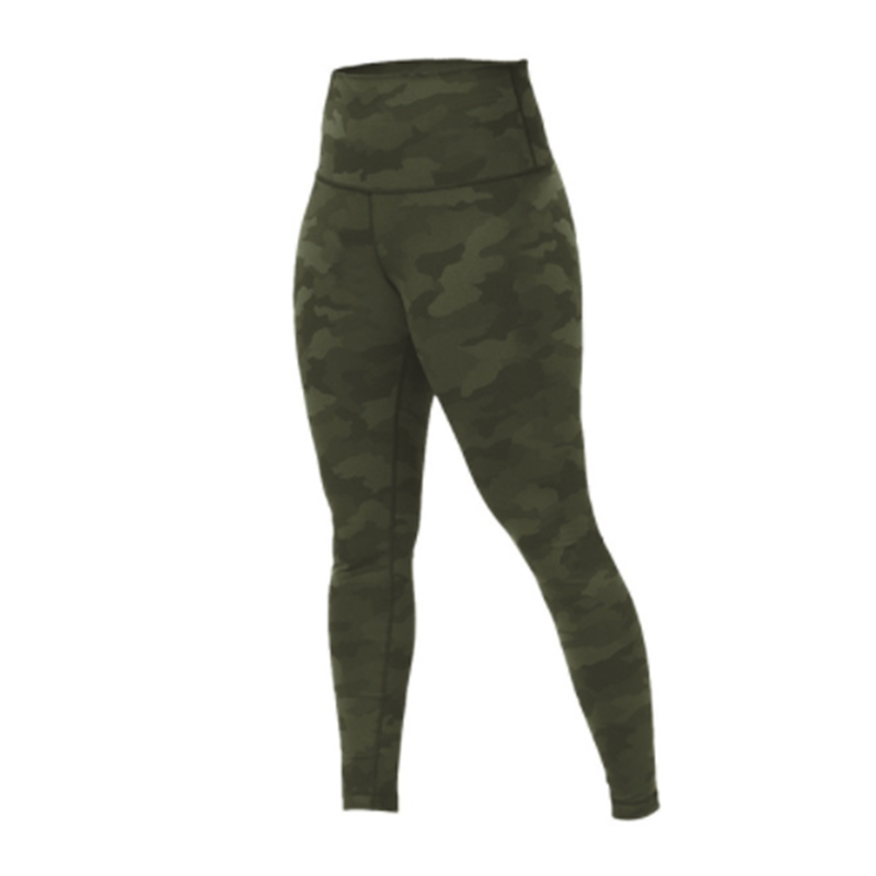 Leggings de yoga pour femmes imprimé Camouflage femmes pantalon taille haute pantalons de sport Leggings ajustés vêtements d'entraînement pour l'été LU-068