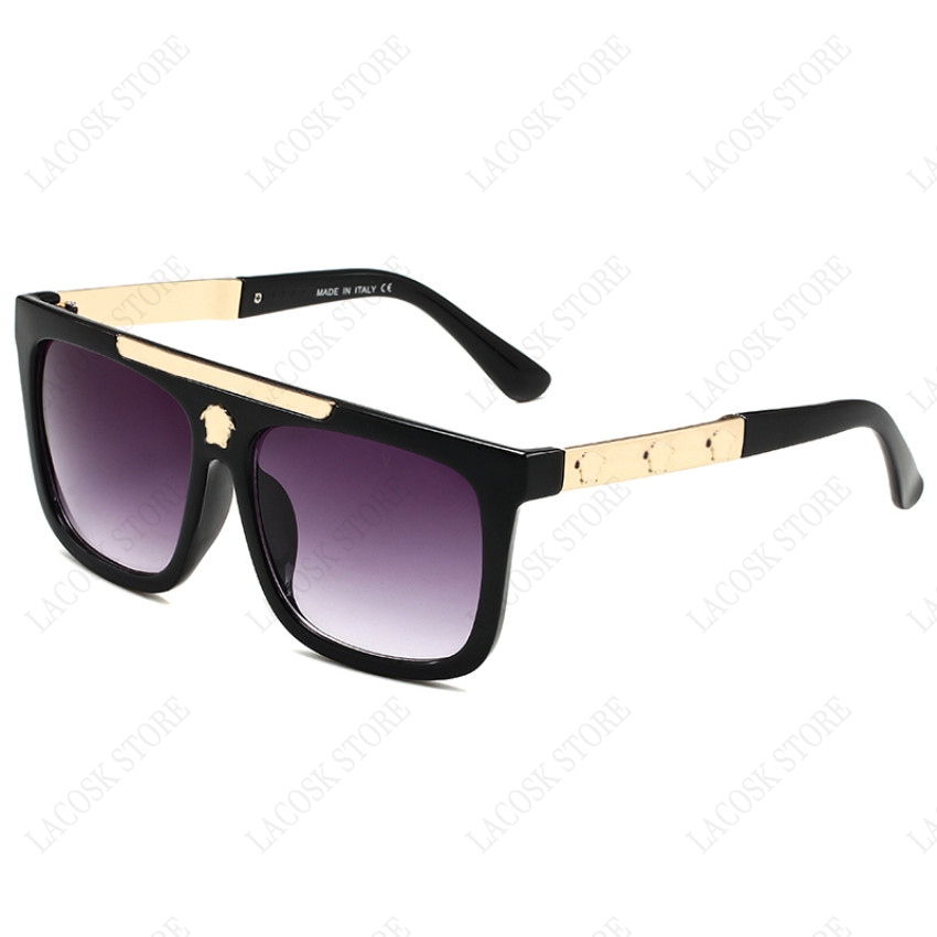 Créateur de mode homme lunettes de soleil classique lunettes de soleil femme lunettes de soleil portrait lunettes 6 couleurs avec boîte d'origine