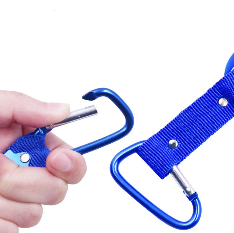 Hang Buckle Carabiner Clip Key Ring Fit Cola Bottle 형태의 물병 홀더 매일 야외 사용 고무 캐리어 SN779