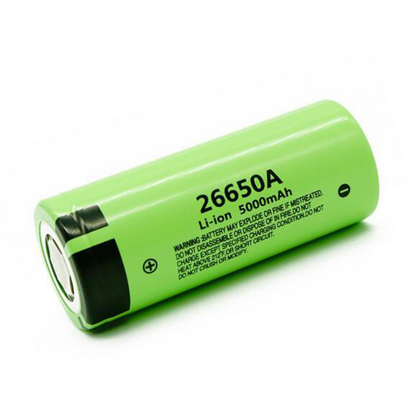 100% High Quality NCR26650A 5000mAh NCR 26650A 26650 Battery 3.7V top Drain Rechargeable Lithium Dry Batteries Cell UPS