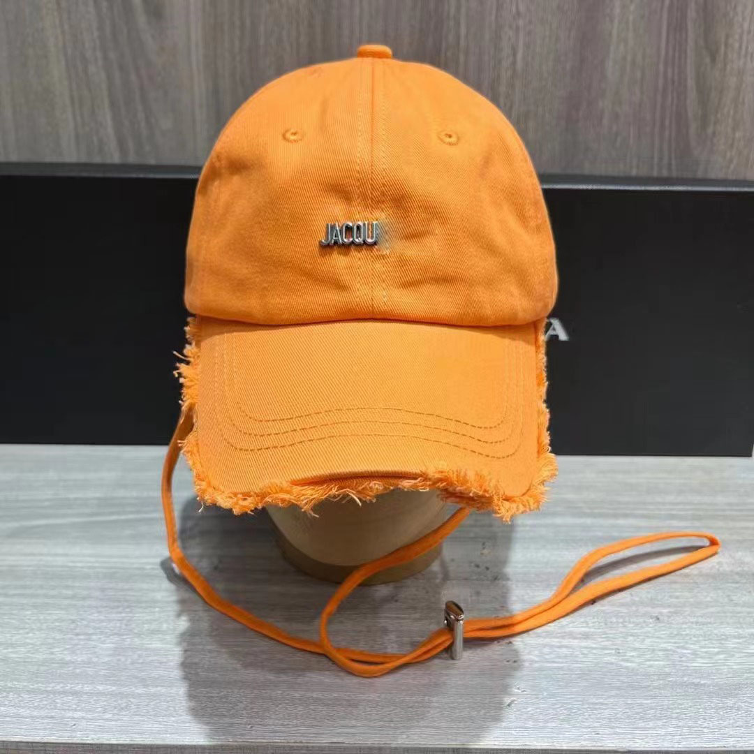 Women's Summer Fashion Designer Ball cap Men's Candy Outdoor Vacation Sports Metal Letter Printing Hat Eaves Worn Out Craft casquette