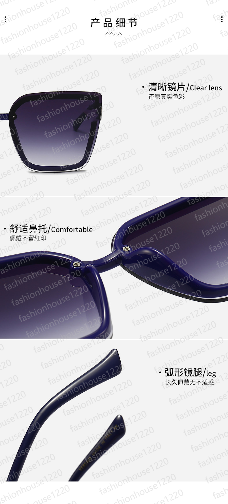 Markendesigner-Sonnenbrille, winddichte Brille, PC-Rahmen, Kopfporträt, Herren- und Damenbrille, Outdoor-Mode, klassische Damen-Sonnenbrille