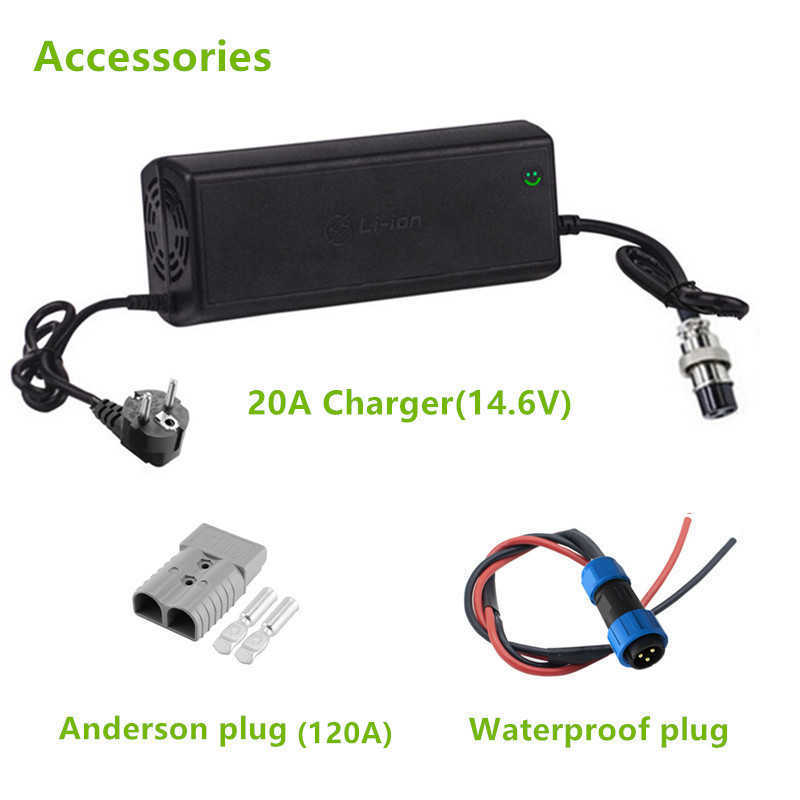 12V 200AH 300AH LiFePO4-Batterie 12V LiFePO4 200AH 300Ah-Batterie 12V Lithium-Eisenphosphat-Batterie 200Ah 300Ah mit 20A-Ladegerät