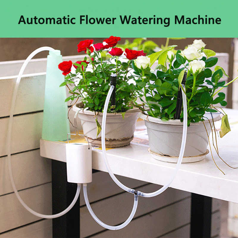 Altre forniture da giardino 2/4/8 teste Regolatore automatico della pompa di irrigazione Pianta Fiore Spruzzatore domestico Dispositivo di irrigazione a goccia Pompa Timer Sistema Attrezzo da giardino G230519