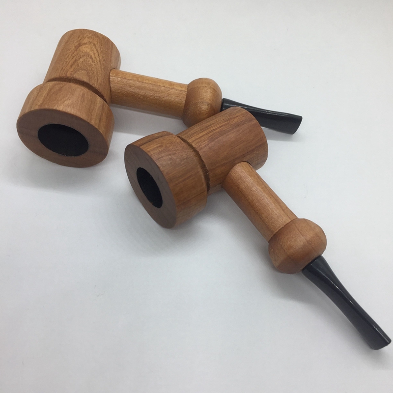 Latest Natural Wooden Pipes Portable Handpipes Dry Herb Tobacco Filter Spoon Hand Smoking Innovative Design Wood Cigarette Holder Tube DHL