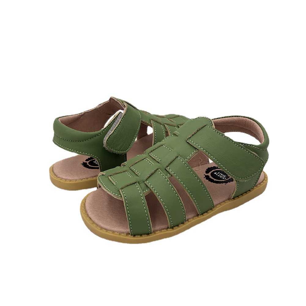 Sandalet Tipoes 2023 Yaz Çocuk Ayakkabıları Erkekler Spor Nefes alabilen Bebek Sandalet Yumuşak Alt Slip Slip Sıradan Çocuklar AA230518