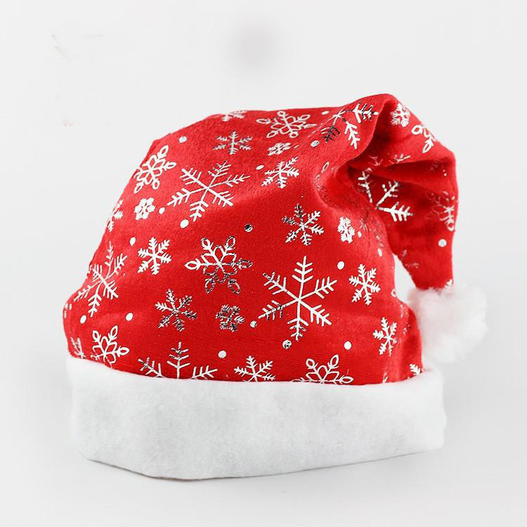 クリスマスの帽子、月の帽子、二重層の複合スノーフレーク帽子、クリスマスの年配の飾り、メーカーが直接供給する卸売り