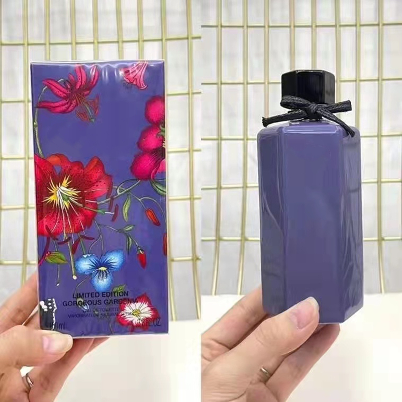 Versão mais alta atacado perfume neutro de alta qualidade Flora Gorgeous Gardenia 100ml 3.3Floz EDT Abacate Garrafa Edição Limitada Design Especial de Longa Duração