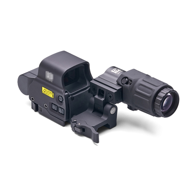 Lunette de visée tactique G33 3X et 558 Red Dot Sight Combo T-Dot Optics Fusil de chasse avec interrupteur sur le côté STS Support détachable rapide