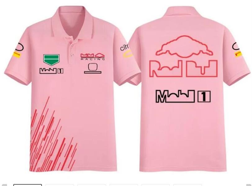 F1 Racing Polo Shirt قميص جديد قصير الأكمام مع نفس العرف