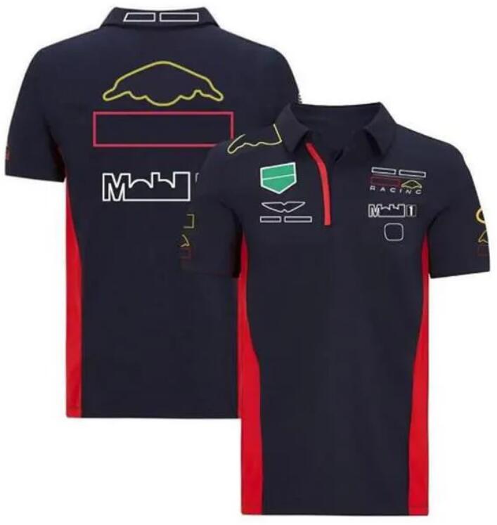 Polo de carreras F1 equipo de verano manga corta con la misma costumbre