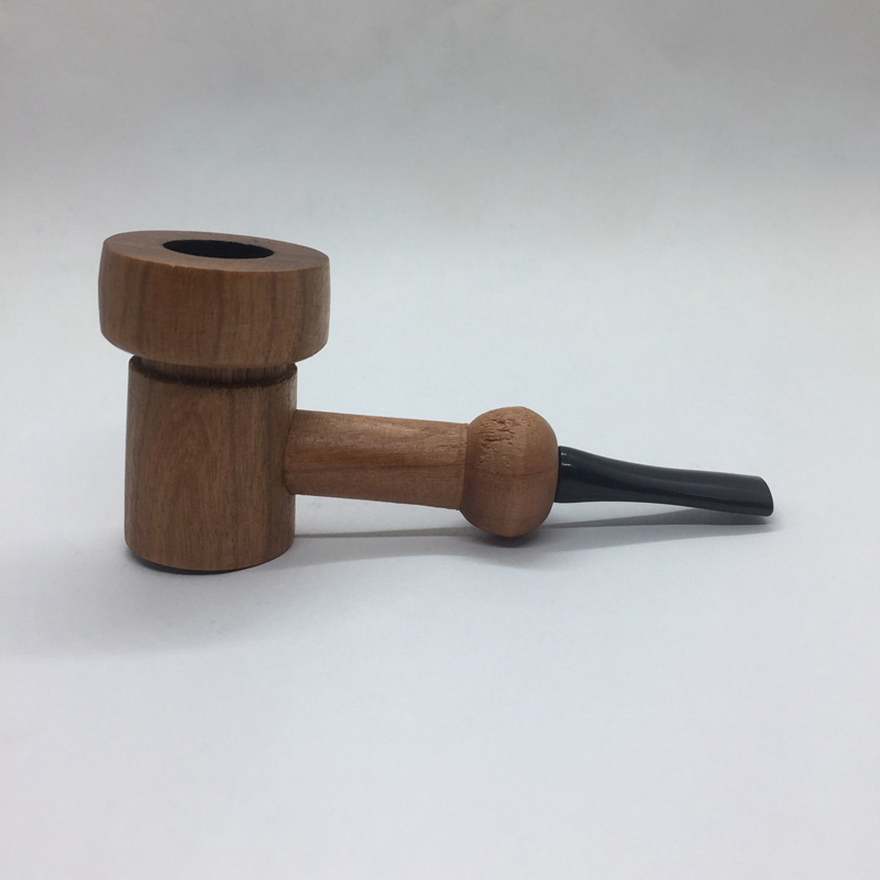 Latest Natural Wooden Pipes Portable Handpipes Dry Herb Tobacco Filter Spoon Hand Smoking Innovative Design Wood Cigarette Holder Tube DHL