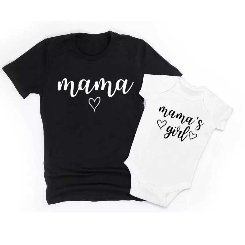 Famille tenues fille match T-shirt vêtements maman et ma fille chemise nouveau bébé cadeau G220519