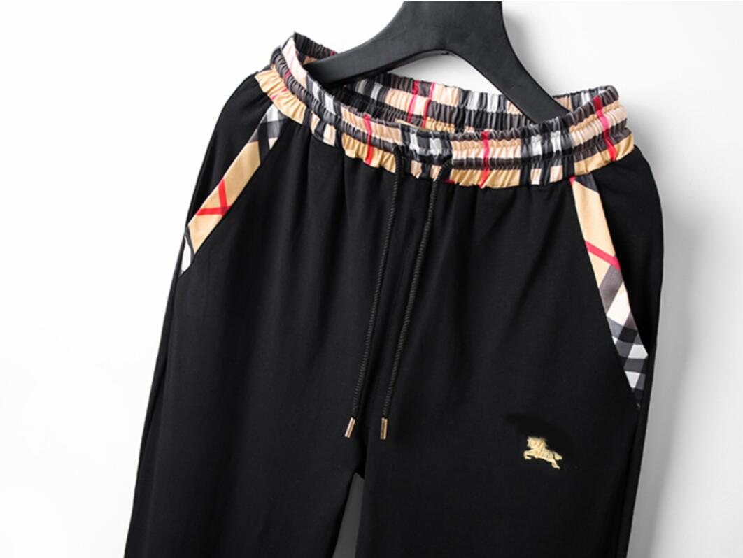 Highquality brand mens tracksuits fashion stripe stitching design zipper sportswear comfortable stretch cotton luxury designer tracksuit #001