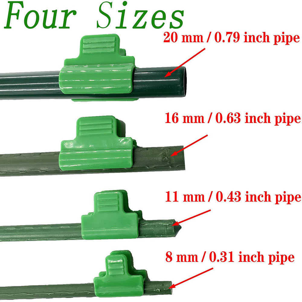 Altre forniture da giardino 50 pezzi / lotto Morsetti serre Copertura fila di film Rete tunnel Telaio Clip telaio Rete ombreggiatura Asta Morsetti serra Supporto estensione G230519