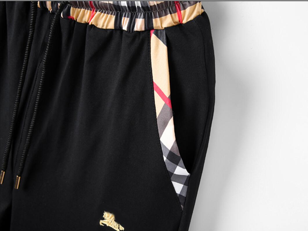 Highquality brand mens tracksuits fashion stripe stitching design zipper sportswear comfortable stretch cotton luxury designer tracksuit #001