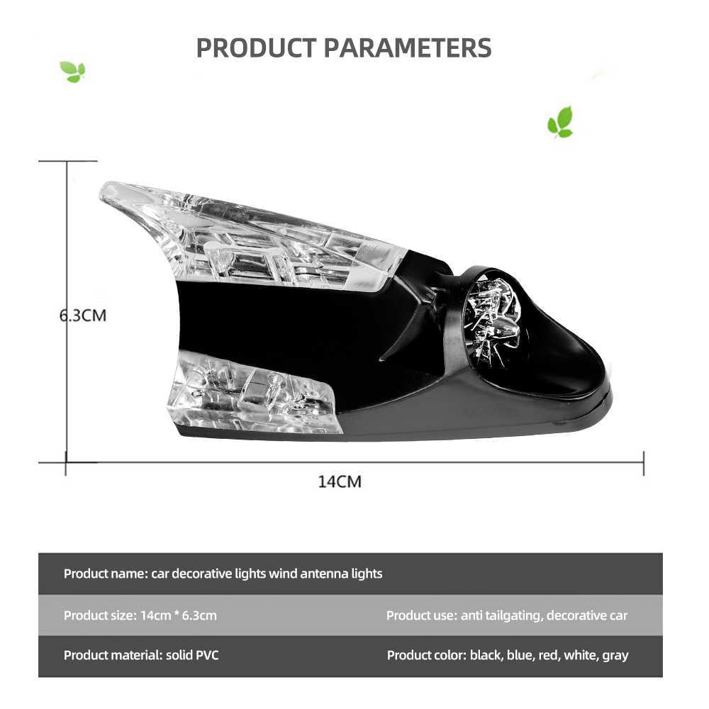 جديد طاقة الرياح في السيارات LED زعانف LED LED مكافحة التحذير من التصادم ضوء السقف مصباح مصباح مصباح عالمي للسيارات السيارات