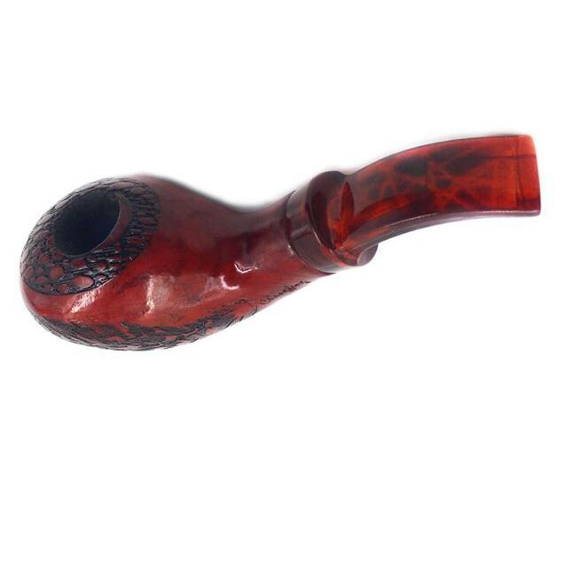 Ultima pipa da fumo in legno rosso con modelli di supporto Sigaretta di tabacco in mogano Suggerimenti filtri a base di erbe Tubi Accessori utensili