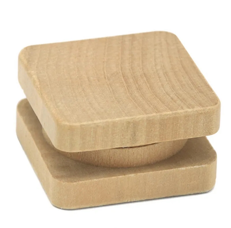 Broyeur à tabac Broyeurs en bois carrés Mini broyeurs à herbes 2 couches Broyeur à épices Muller à la main Derniers accessoires pour fumer