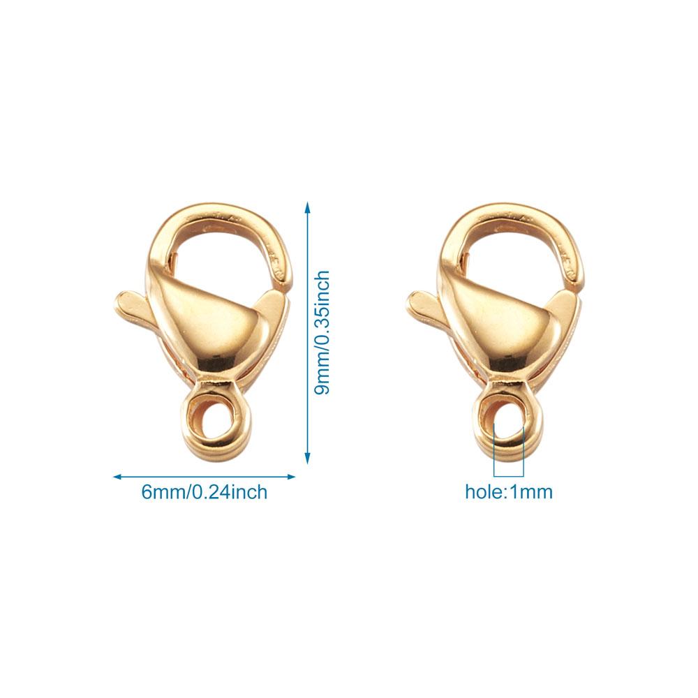 Components 304 Stainless Steel Golden Lobster Claw Clasps Jewelry Making Findings accessories Wholesale F60