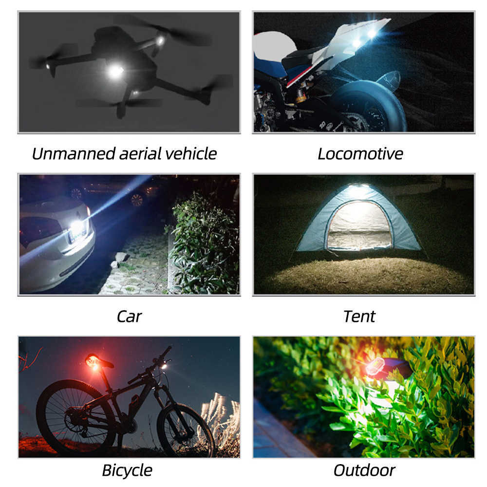 Samochód Nowy bezprzewodowy pilot LED LED Light do motocyklowego skutera roweru przeciwbrzeżeniowego Lampa ostrzegawcza Wskaźnik Flash Wodoodporny