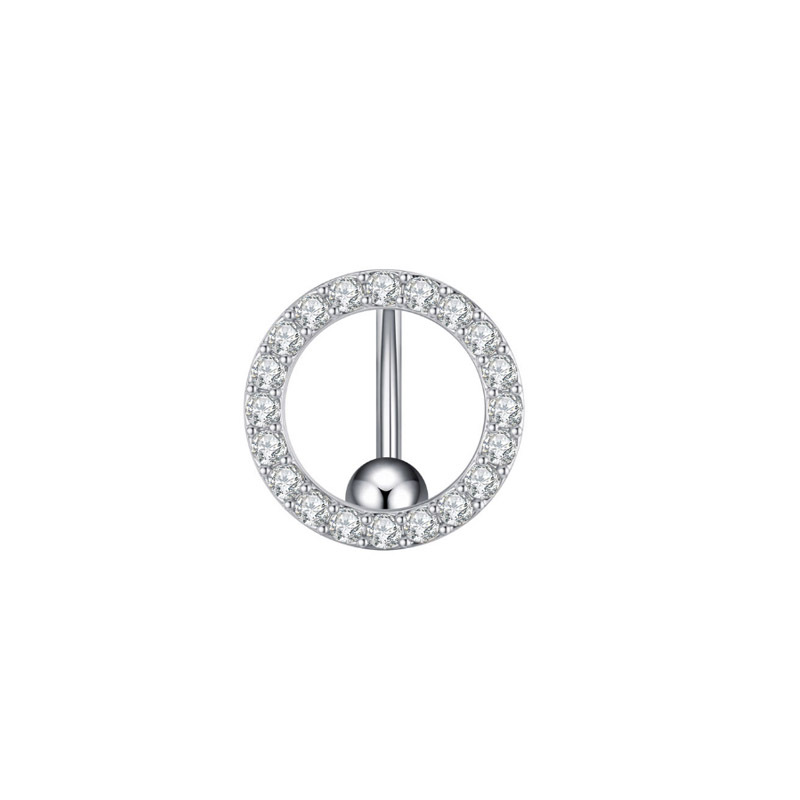 Nombril Nombril Anneaux Étoile Lune Ronde Rose Or Argent Couleur En Gros Femmes D'été Médical En Acier Inoxydable Piercing Corps Jewlery 2023 Nouveau