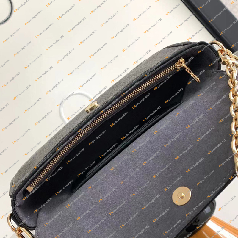 Moda para mujer Diseño casual Cartera de lujo con cadena Bolso de hiedra Bolso de mano Bolso bandolera Bolso de mensajero Calidad de espejo superior M82154 M82211 M82210 Monedero