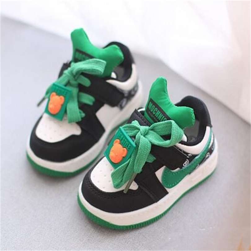 Mode Baby First Walkers Cartoon Toddler Infant Boy Girl Casual hardloopschoenen Soft Bottom Comfortabele stikselkleur Kinderen sneakers