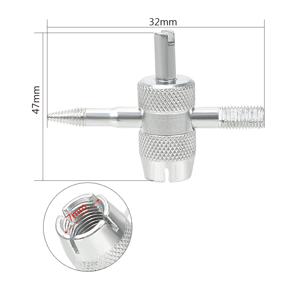 4 pièces outils de réparation de pneus de voiture noyau de Valve en cuivre 4 en 1 outil de retrait de tige de Valve de pneu extracteur de tige de Valve outil de nettoyage de pneu