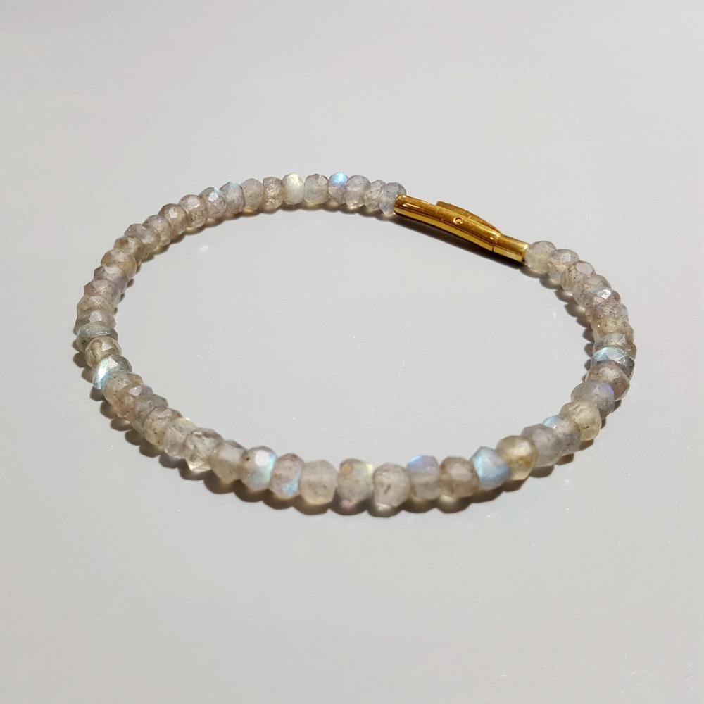 Bangles Lii Ji Matte Natural Stone Moonstone/Labradorite Bracelet