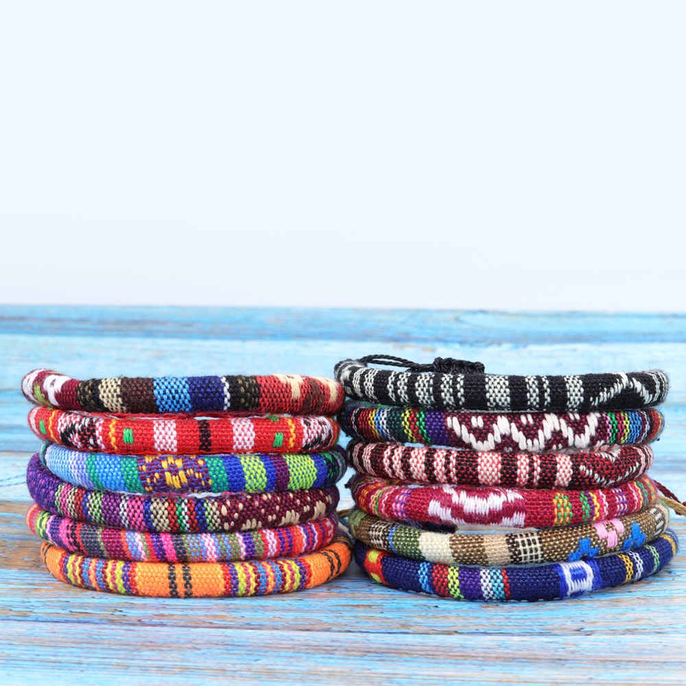 Colorful Friendship Bracelet Bohemian Woven Bracelet Women's Vacation Fashion Accessories