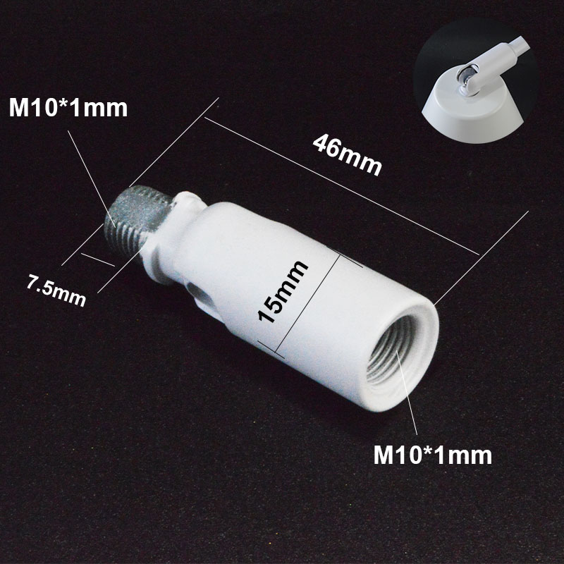 10 -stcs/lotverlichting Accessoires Wandlamp stuurkop komt overeen met externe schroefdraad holle m10*1 schroefdraadconnector voor tafellamp