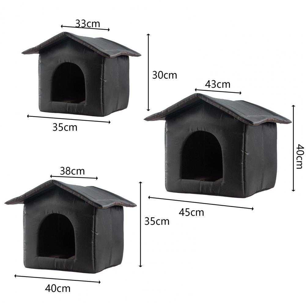 Zwinger Stifte Katzenhaus mit wasserdichtem Segeltuchdach, verdicktes, kältebeständiges Nest, Kitty Shelter, Katzenhöhle, Haustierhaus, Katzenhundezelt, Kabine G230520