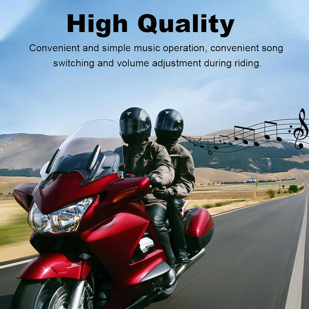 Car Car Bluetooth 5.0 Helmet Motorcycle Motors Wireless Stereo Headset Motorbike Handsfree Kit Mp3 Music Player Earphones for Moto Rider
