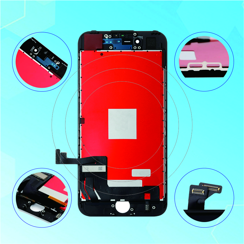 Quality AAA+++ Panels For iPhone 6S 7G 8G ESR LCD Display Touch Digitizer Complete Screen with Frame Assembly Replacement