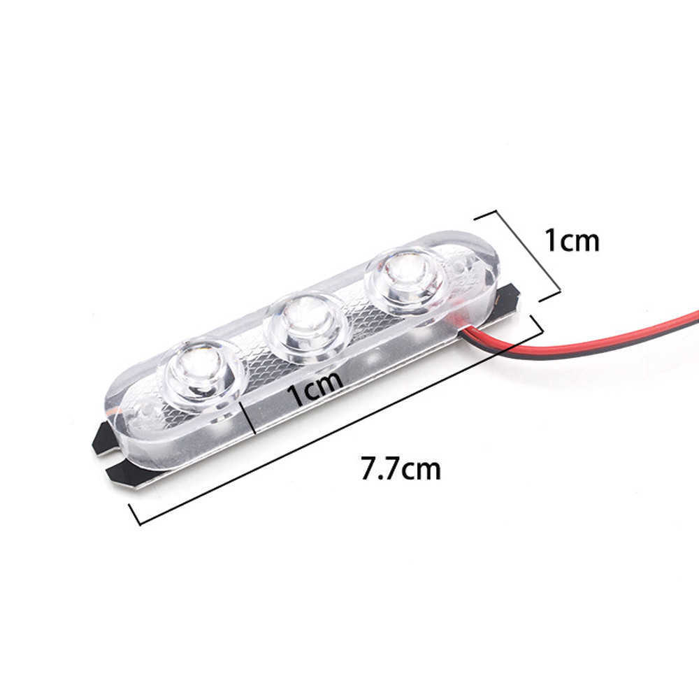 Carro novo 1 par de luzes policiais LED LUZES STROBELHO STRANKER 3 LED AUTO FLASH STROBOSCOPOS STROBELO DE ESTACIONAL DE EMERGÊNCIA SINAL DE EMERGÊNCIA Luz