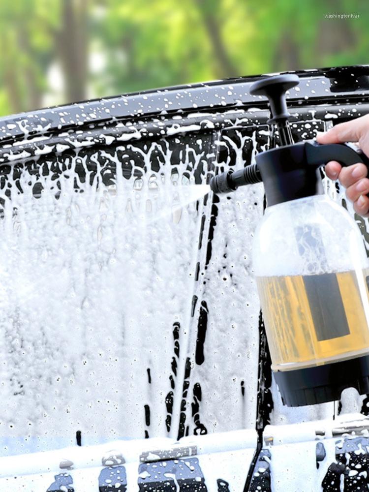 Bilbricka 2L FOAM CARS VATTING Tvättverktygstvätt Sprayer Munstycken Trädgårdsvattenflaska Auto Spray Can Cleaning Tools