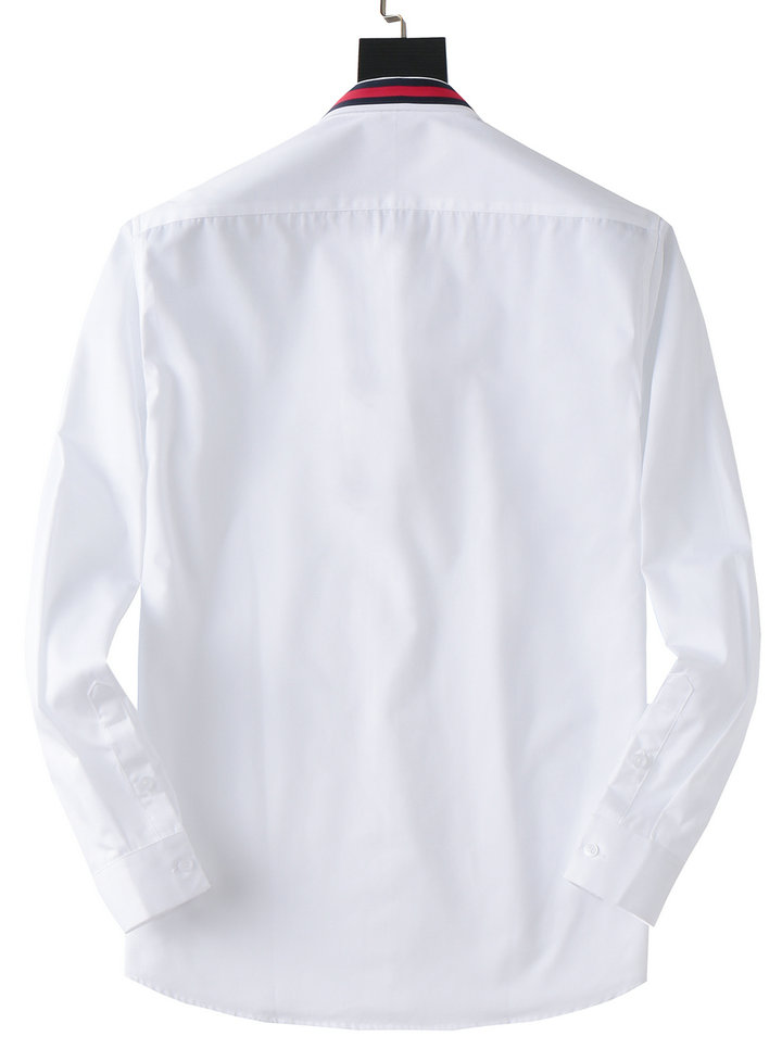 2023 Camisa preta bordada da primavera Bordada de mangas compridas de mangas compridas de luxo de luxo de tamanho grande camisa casual maré de ponta de ponta Inch 99